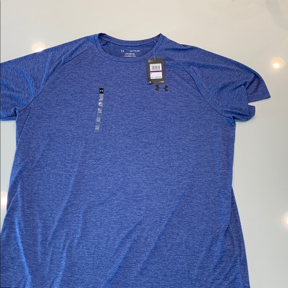 Under Armour Heathered Blue Tech Tee - Picture 2 of 8